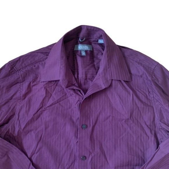 Kenneth Cole Reaction Purple Dress Shirt Size Large - Picture 2 of 7